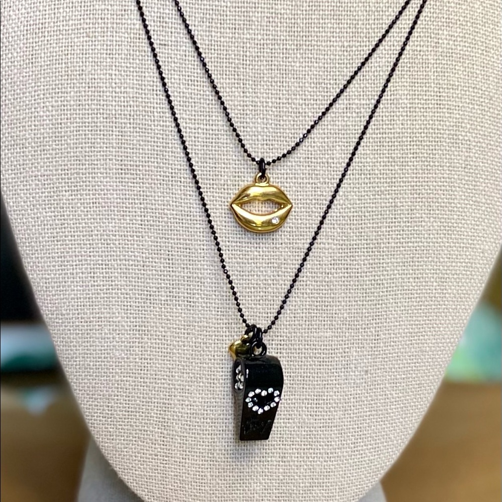 Betsey Johnson Whistle Necklace